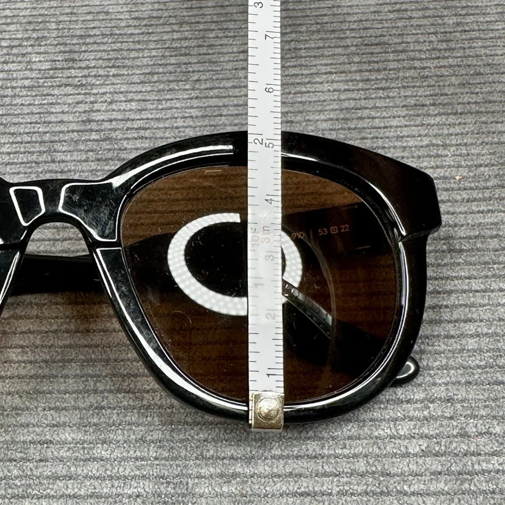 IVI Allison Black Y2K Sunglasses Brown Lens Handmade in Japan 091670-910‎ 53mm